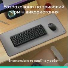 Клавіатура Logitech K250 Bluetooth/Wireless UA Graphite (920-013822) - Фото
