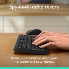 Комплект Logitech MK250 Bluetooth/Wireless UA Graphite (920-013823) - Фото