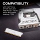 Модуль памяти для компьютера DDR5 16GB 6400 MHz Pro Overclocking White Micron (CP16G64C38U5W)