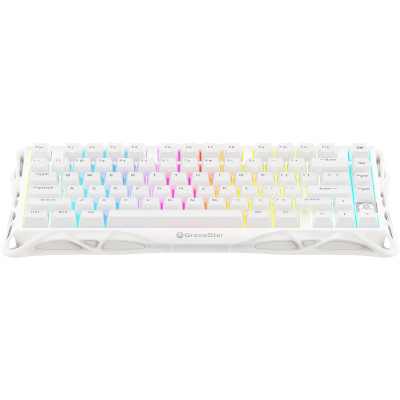 Клавиатура GravaStar Mercury K1 Lite Wireless/Bluetooth/USB UA White (GSK1LITE_WHT)
