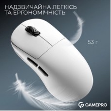 Мышка GamePro Asgard Loki Wireless/USB White (GM022W) - Фото