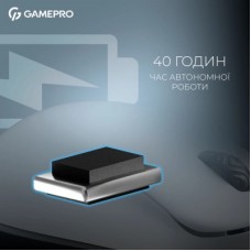 Мышка GamePro Asgard Loki Wireless/USB White (GM022W) - Фото