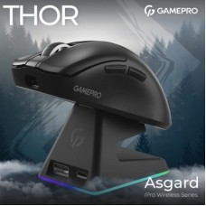 Мышка GamePro Asgard Thor Wireless/Bluetooth/USB Black (GM023B) - Фото