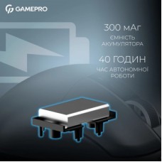 Мышка GamePro Asgard Thor Wireless/Bluetooth/USB Black (GM023B) - Фото
