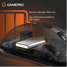 Мышка GamePro Genesis Winner Wireless/Bluetooth/USB Black (GM079B) - Фото