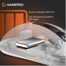 Мышка GamePro Genesis Winner Wireless/Bluetooth/USB White (GM079W) - Фото