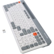 Клавіатура Maxxter KBW-02G-UA Wireless Grey (KBW-02G-UA) - Фото