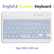 Клавіатура BeCover Bluetooth UA Light Blue (713410) - Фото