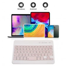 Клавіатура BeCover Bluetooth UA Pink (713411) - Фото