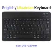 Клавіатура BeCover (245х150 мм) Bluetooth UA Black (713405) - Фото