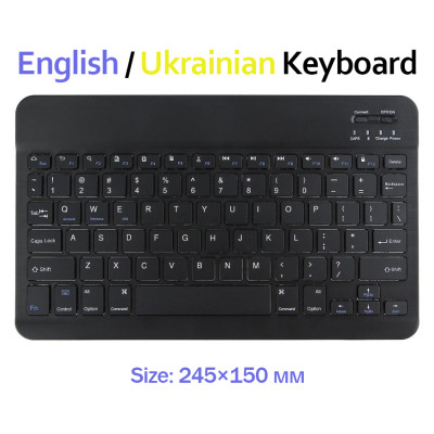 Клавіатура BeCover (245х150 мм) Bluetooth UA Black (713405)
