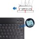 Клавіатура BeCover (245х150 мм) Bluetooth UA Black (713405)
