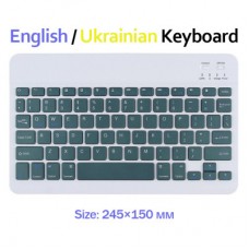Клавіатура BeCover (245х150 мм) Bluetooth UA Dark Green (713406) - Фото