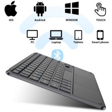 Клавіатура BeCover with TouchPad Bluetooth UA Black (713403) - Фото