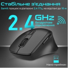 Мышка Promate Samit Wireless Black (samit.black) - Фото
