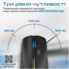 Мышка Promate Kitt Wireless Black (kitt.black) - Фото
