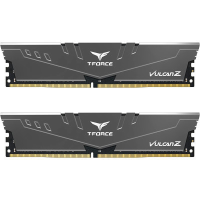 Модуль пам'яті для комп'ютера DDR4 16 GB (2x8GB) 3600 MHz Vulcan Z Gray Team (TLZGD416G3600HC18JDC01)