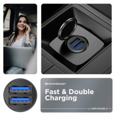 Зарядний пристрій Armorstandart 2xUSB QC3.0 Grey + cable Lightning (ARM82458) Зарядний пристрій Armorstandart 2xUSB QC3.0 Grey + cable Lightning (ARM82458) - Фото