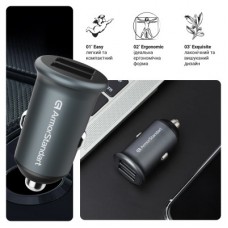 Зарядний пристрій Armorstandart 2xUSB QC3.0 Grey + cable Lightning (ARM82458) Зарядний пристрій Armorstandart 2xUSB QC3.0 Grey + cable Lightning (ARM82458) - Фото