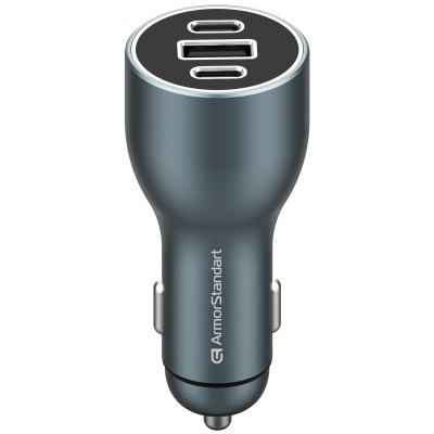 Зарядний пристрій Armorstandart Resolute Power ASPP-21 120 W 2xUSB-C, 1xUSB-A (ARM70026)