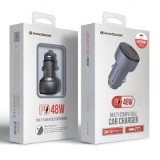 Зарядний пристрій Armorstandart AR-C43 Type-C PD30W + USB QC 3.0 Grey + cable Lightning (ARM82462) Зарядний пристрій Armorstandart AR-C43 Type-C PD30W + USB QC 3.0 Grey + cable Lightning (ARM82462) - Фото