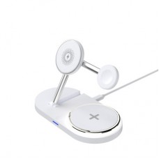 Зарядное устройство Armorstandart Wireless Charging H101 3 in 1 Magnetic White (ARM78102)