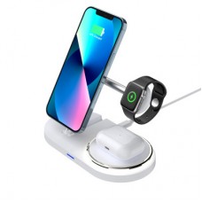 Зарядний пристрій Armorstandart Wireless Charging H101 3 in 1 Magnetic White (ARM78102) Зарядний пристрій Armorstandart Wireless Charging H101 3 in 1 Magnetic White (ARM78102) - Фото