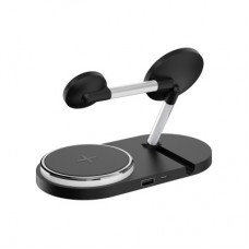 Зарядний пристрій Armorstandart Wireless Charging H102 3 in 1 Magnetic Black (ARM78103) Зарядний пристрій Armorstandart Wireless Charging H102 3 in 1 Magnetic Black (ARM78103) - Фото