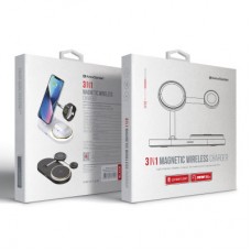 Зарядний пристрій Armorstandart Wireless Charging H102 3 in 1 Magnetic Black (ARM78103) Зарядний пристрій Armorstandart Wireless Charging H102 3 in 1 Magnetic Black (ARM78103) - Фото