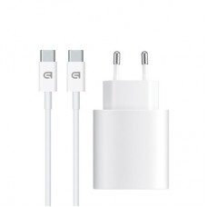 Зарядное устройство Armorstandart AMHJ83 20W USB-C White + cable USB-C to USB-C (ARM77725)