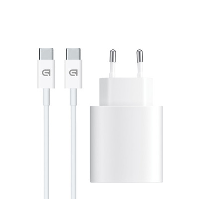 Зарядний пристрій Armorstandart AMHJ83 20 W USB-C White + cable USB-C to USB-C (ARM77725)