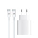 Зарядний пристрій Armorstandart AMHJ83 20 W USB-C White + cable USB-C to USB-C (ARM77725)