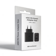 Зарядний пристрій Armorstandart AR-TA220 45 W A+C PD Fast Charger Black (ARM73646) Зарядний пристрій Armorstandart AR-TA220 45 W A+C PD Fast Charger Black (ARM73646) - Фото