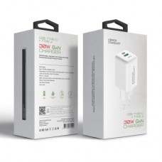 Зарядний пристрій Armorstandart AR371 30 W GaN Type-C + USB White (ARM77549) Зарядний пристрій Armorstandart AR371 30 W GaN Type-C + USB White (ARM77549) - Фото