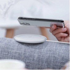 Зарядний пристрій Baseus Jelly wireless charger 15 W White (WXGD-02) - Фото