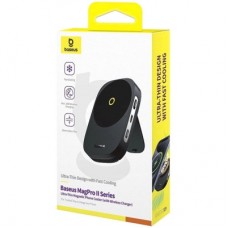 Зарядний пристрій Baseus MagPro II Series Ultra-Thin Magnetic, Cooler, Wireless Charger Cosmic Black - Фото
