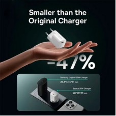 Зарядний пристрій Baseus GaN5 Fast Charger USB-C 25 W + Cable Type-C 100 W white (P10110909213-01) - Фото