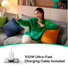 Зарядний пристрій Baseus GaN5 Fast Charger USB-C 25 W + Cable Type-C 100 W white (P10110909213-01) - Фото