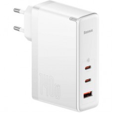 Зарядное устройство Baseus GaN5 Pro Fast Charger 2C+U 140W + Cable 1.0m Type-C 240W white (CCGP100202)