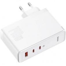 Зарядний пристрій Baseus GaN5 Pro Fast Charger 2C+U 140W + Cable 1.0m Type-C 240 W white (CCGP100202) - Фото
