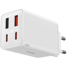 Зарядний пристрій Baseus GaN6 Pro Fast Charger 2C+2U 65 W + Cable 1.0m Type-C 100 W white (P10162701213-00) - Фото