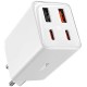 Зарядний пристрій Baseus GaN6 Pro Fast Charger 2C+2U 65 W + Cable 1.0m Type-C 100 W white (P10162701213-00) Зарядний пристрій Baseus GaN6 Pro Fast Charger 2C+2U 65 W + Cable 1.0m Type-C 100 W white (P10162701213-00)