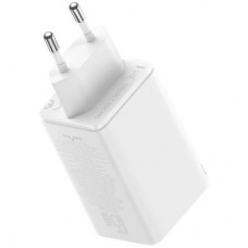 Зарядний пристрій Baseus GaN6 Pro Fast Charger 2C+2U 65 W + Cable 1.0m Type-C 100 W white (P10162701213-00) - Фото