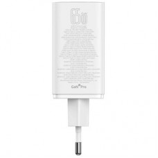 Зарядний пристрій Baseus GaN6 Pro Fast Charger 2C+2U 65 W + Cable 1.0m Type-C 100 W white (P10162701213-00) - Фото
