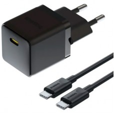 Зарядное устройство Baseus Palm Fast Charger 1C 20W + Cable 1.0m Type-C 60W black (P10111602113-01)