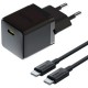 Зарядное устройство Baseus Palm Fast Charger 1C 20W + Cable 1.0m Type-C 60W black (P10111602113-01)