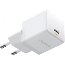 Зарядний пристрій Baseus Palm Fast Charger 1C 20 W + Cable 1.0m Type-C 60 W white (P10111602213-01) - Фото
