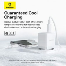 Зарядний пристрій Baseus Palm Fast Charger 1C 20 W + Cable 1.0m Type-C 60 W white (P10111602213-01) - Фото