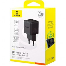 Зарядний пристрій Baseus Palm Fast Charger C+U 20 W black (P10111608113-00) - Фото