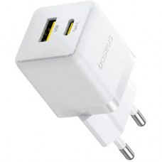 Зарядное устройство Baseus Palm Fast Charger C+U 20W moon white (P10111608213-00)